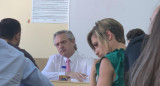 Alberto Fernández tomando examen en la UBA