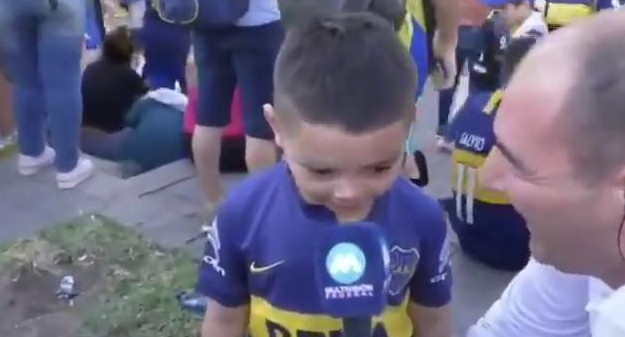 Nene hincha de Boca, viral