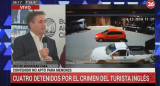 Conferencia de prensa por crimen de turista inglés, Canal 26