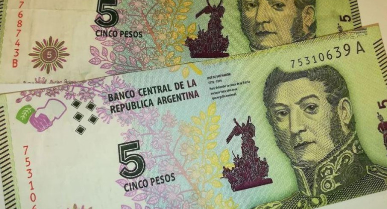 Billete de 5 pesos, Banco Central