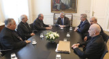 Alberto Fernández recibió esta mañana en la Casa Rosada a la cúpula de la Conferencia Episcopal Argentina, NA