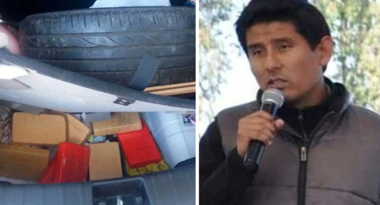 Ex cónsul boliviano, cocaína encontrada en su auto