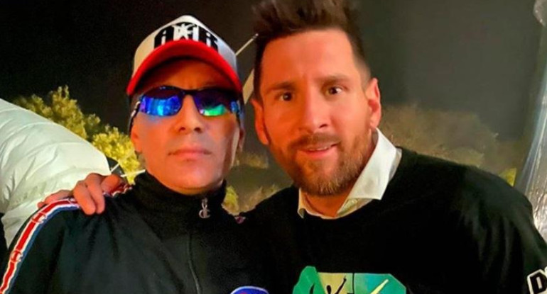 Messi y Pablo Lescano