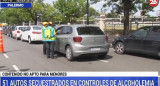 Controles de alcoholemia en Palermo en Año Nuevo, CANAL 26