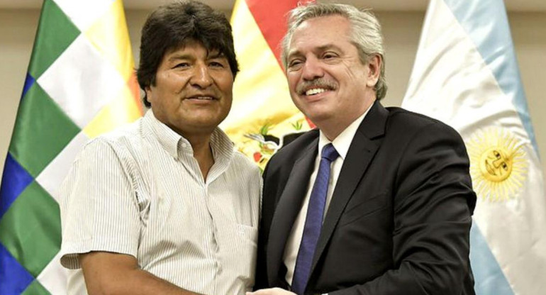 Evo Morales y Alberto Fernández