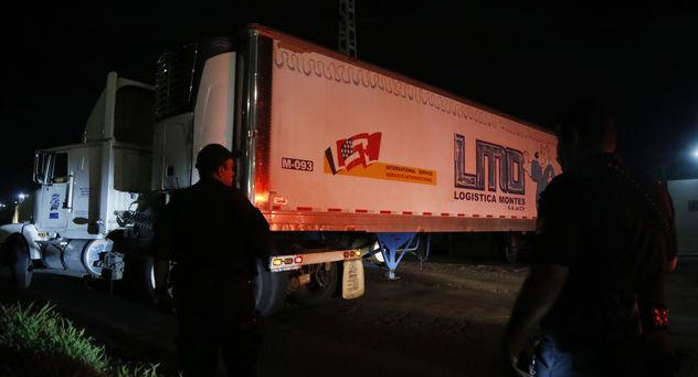 Camiones con cadáveres en México