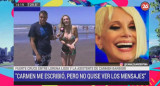 Lorena Liggi en Mar del Plata tras cruce con Carmen Barbieri, CANAL 26