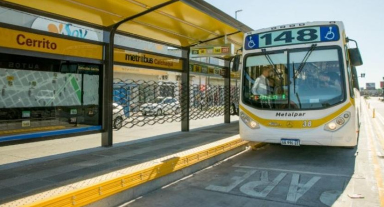 Metrobús, foto Ministerio de Transporte de La Nación