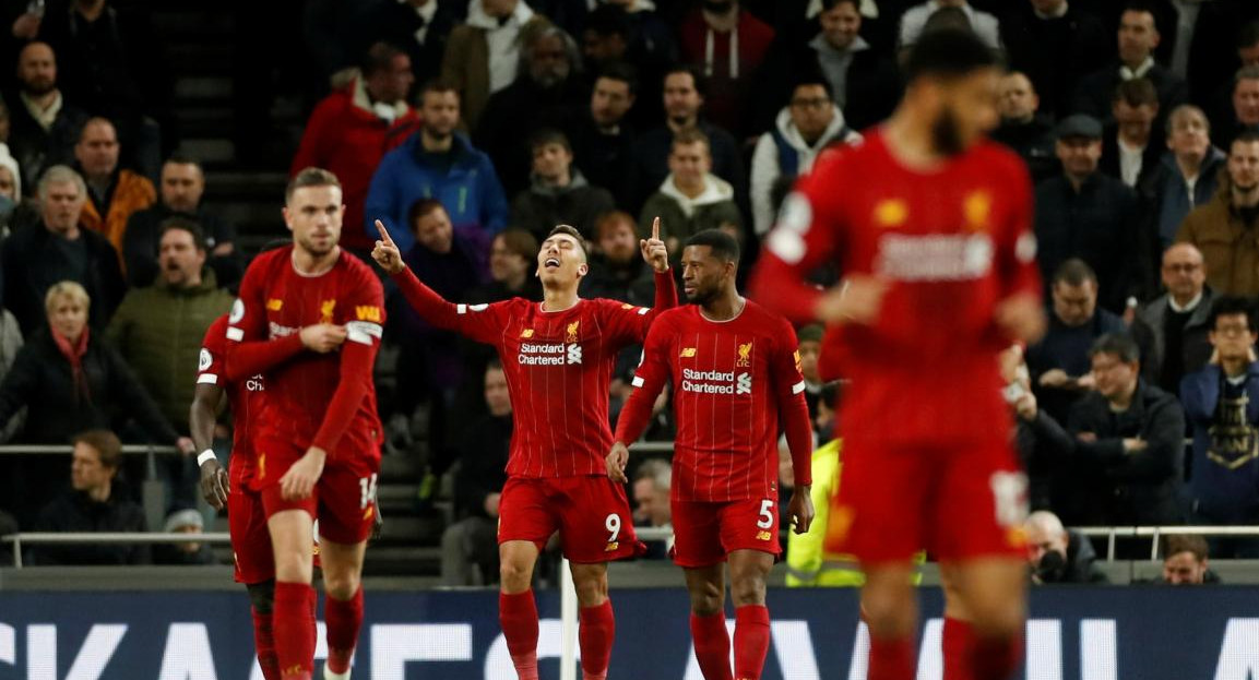 Premier League, Tottenham vs Liverpool, fútbol inglés, gol de Roberto Firmino, REUTERS