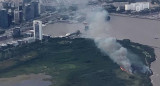 Puerto Madero, incendio en Reserva Ecológica, el humo cubrió cinco barrios, Twitter