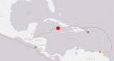 Terremoto de magnitud 7,7 sacudió el Mar Caribe, Imagen del Servicio Geológico de EEUU