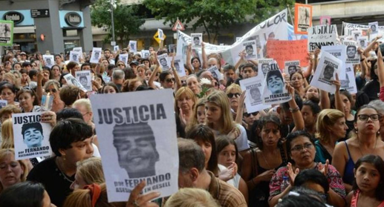 Marcha de justicia por Fernando Báez Sosa