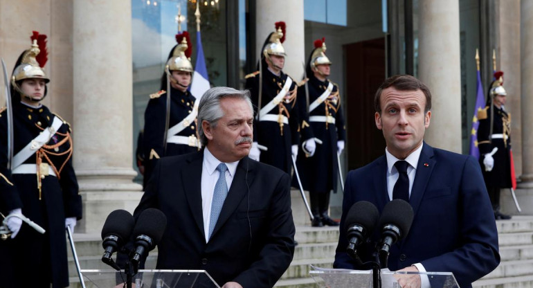 Alberto Fernández y Emmanuel Macron, gira por Europa, Francia, Reuters	