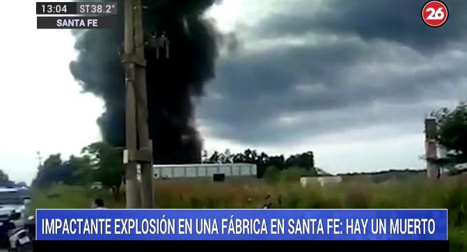 Explosión en Santa Fe, Canal 26