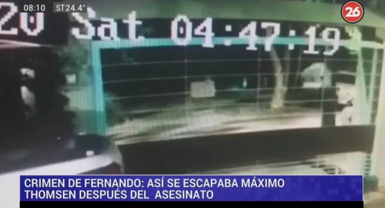 Crimen en Villa Gesell, video de cómo escapaban rugbiers