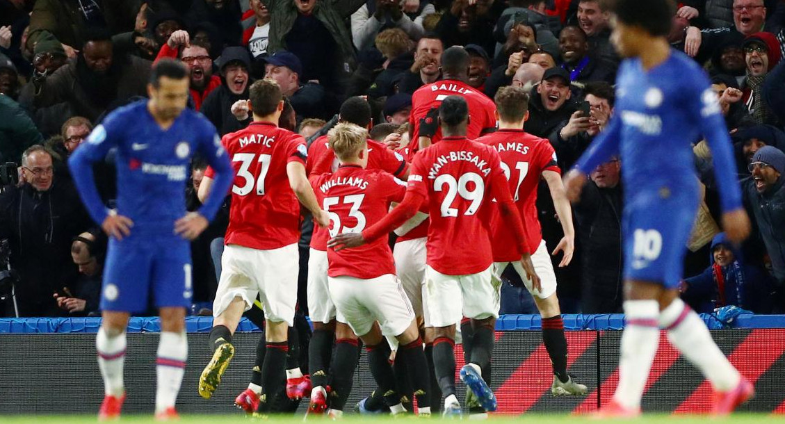 Chelsea vs. Manchester United, Premier League, REUTERS