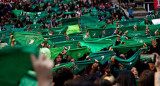 Pañuelazo por aborto frente al Congreso