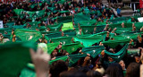 Pañuelazo por aborto frente al Congreso