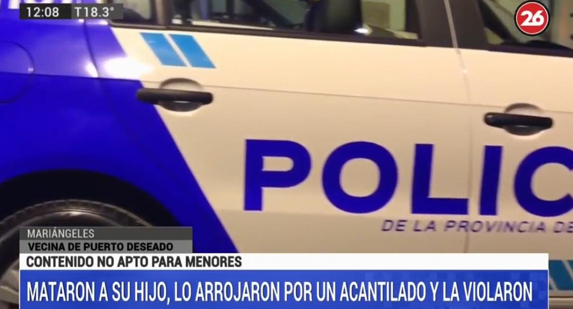 Horror en Puerto Deseado: habla vecina por crimen de niño y violación de su madre, CANAL 26