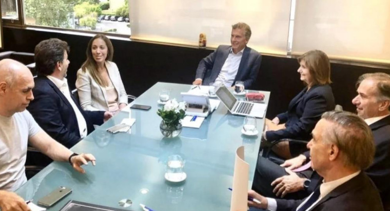 Mauricio Macri, reunión con el PRO