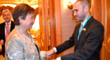 Martín Guzmán y Kristalina Georgieva