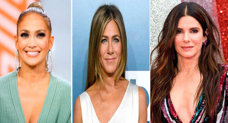 Jennifer López, Jennifer Aniston y Sandra Bullock