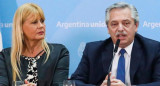 Marcela Losardo y Alberto Fernández