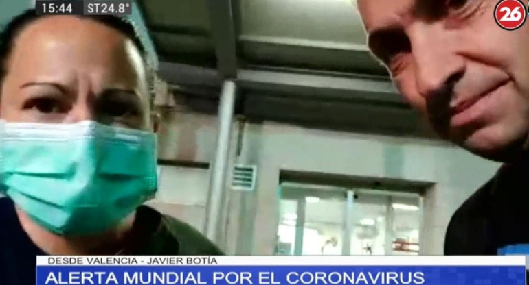 Coronavirus en España, Canal 26 en Valencia con posible paciente