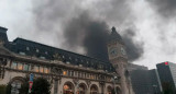 Incendio en estación de trenes de París, Francia