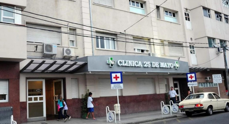 Clínica 25 de Mayo de Mar del Plata - Paciente con coronavirus