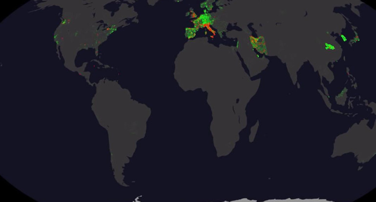 Evolución del coronavirus en el mundo