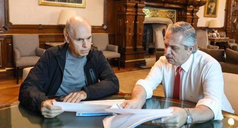 Alberto Fernández y Horacio Rodríguez Larreta