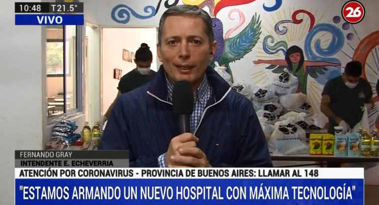 Coronavirus, Argentina, Fernando Gray, intendente de Esteban Echeverría, Canal 26	