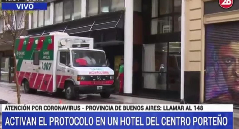 Hotel Buenos Aires pasajeros coronavirus