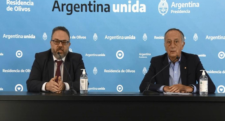 Matías Kulfas y Miguel Acevedo, tras reunión de Alberto Fernández con la UIA, CANAL 26	