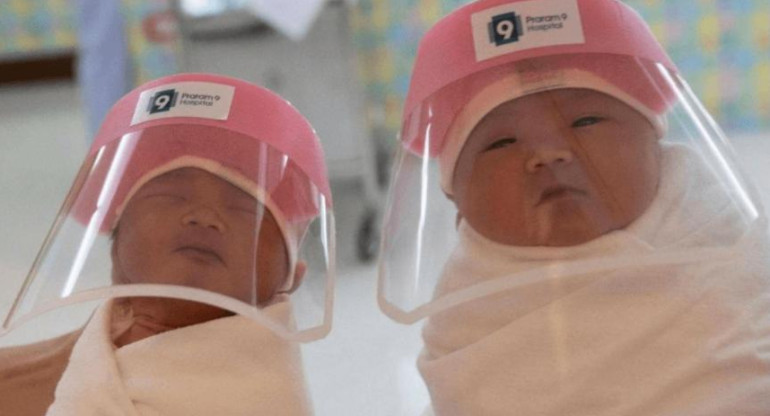 Máscaras para bebé en China por coronavirus