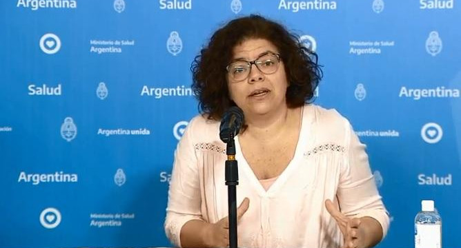 Carla Vizzotti en reporte diario de coronavirus del Ministerio de Salud