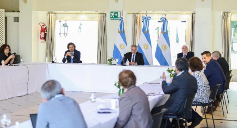 Alberto Fernández con comité de expertos, coronavirus en Argentina