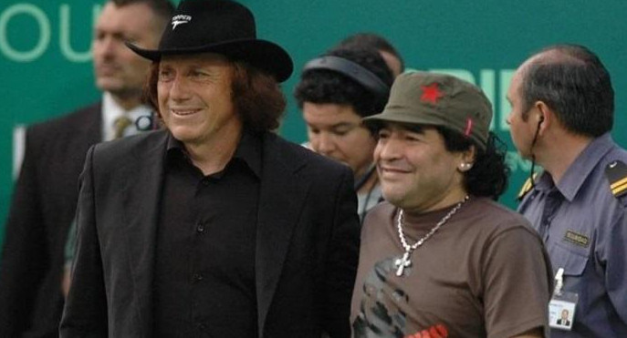 Guillermo Vilas y Diego Maradona