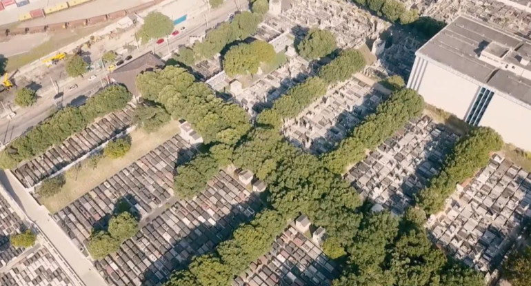 Cementerio en Brasil por el coronavirus