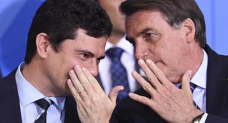 Sergio Moro y Jair Bolsonaro