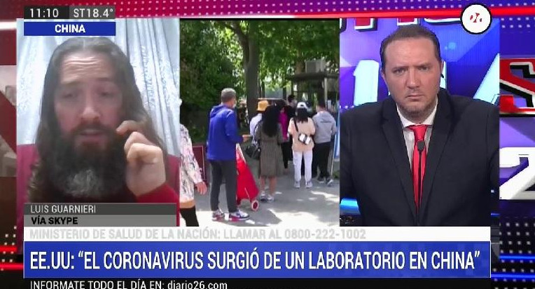 Luis Guarnieri especialista salud por coronavirus en China