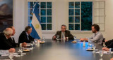 Alberto Fern´ndez, Santiago Cafiero, reunión en Olivos, Foto Presidencia