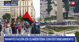 Coronavirus, Argentina, manifestación en Obelisco, Canal 26