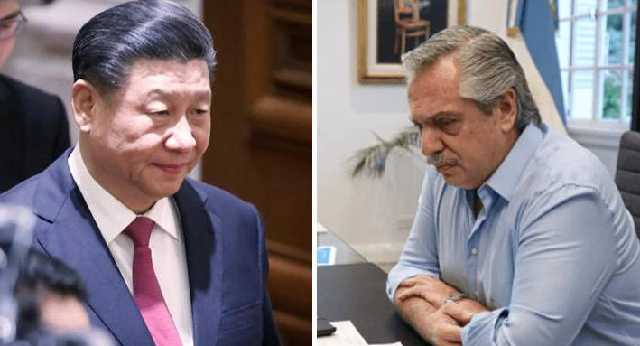 Presidente de China y Alberto Fernández, NA, Reuters