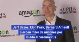 Jeff Bezos, Elon Musk, Bernard Arnault pierden miles de millones por miedo al coronavirus, REUTERS