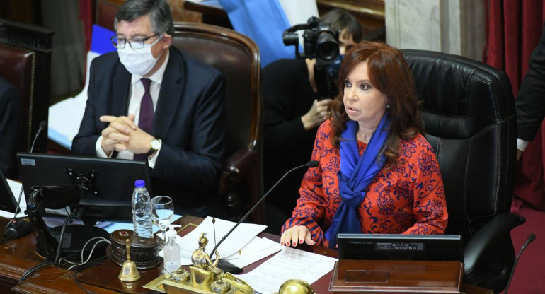 Cristina Fernández de Kirchner en el Senado, AGENCIA NA