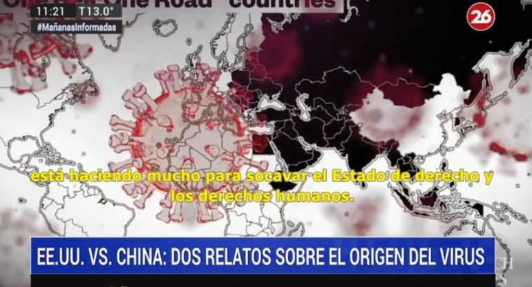 EE.UU. vs China: la guerra por el origen del coronavirus, dos visiones, CANAL 26