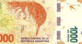 Billete de 1000 pesos, pesos argentinos, NA