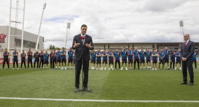 Pedro Sánchez, regerso de LaLiga de fútbol español